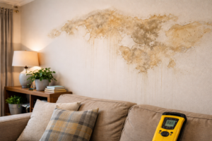 Damp patches appearing on internal walls