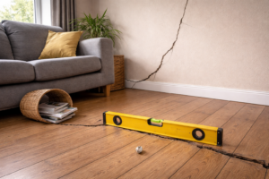 Structural movement or uneven floors