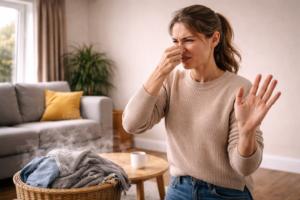 Musty or stale odors inside the property